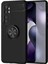 Xiaomi Mi Note 10 Lite Focus Serisi Yüzük Standlı Silikon Kılıf - Siyah 1