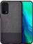 Realme 7 Pro Fabrik Serisi Kumaş ve Deri Desen Kılıf - Siyah 1