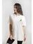 Ekru Kadın T-Shirt 4