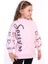 Toontoy Kız Çocuk Baskılı Balon Kol Sweatshirt 1