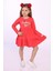 Toontoy Kız Çocuk Birthday Girl Baskılı Elbise 1