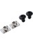 2 Pairs Metal Toka Vidalar Için Inline Paten Vidalar Kiti Bağlama Cıvataları (Yurt Dışından) 2