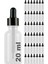 20 cc Şeffaf Damlalık Metal Siyah Sızdırmaz Kapaklı 20 ml Dropper Cam Serum Şişesi 42 Adet 1
