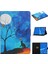 Lenovo Tab Fhd M10 Plus X606F Için Braket ve Kart Yuvası ile Boyalı Deri Çanta-Stil 1 (Yurt Dışından) 1