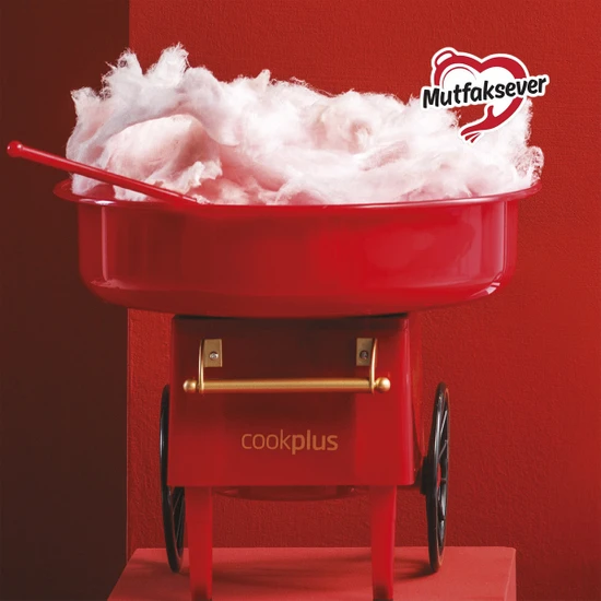Cookplus Mutfaksever Kırmızı Pamuk Şeker Makinesi