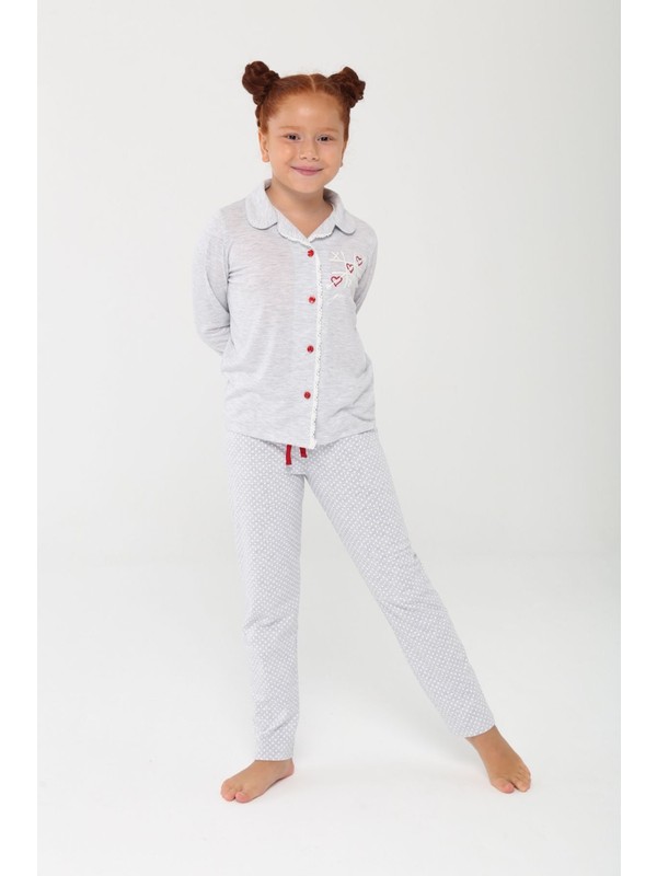 lilian grey dots pijama takimi anne kiz kombin yapilabilir fiyati