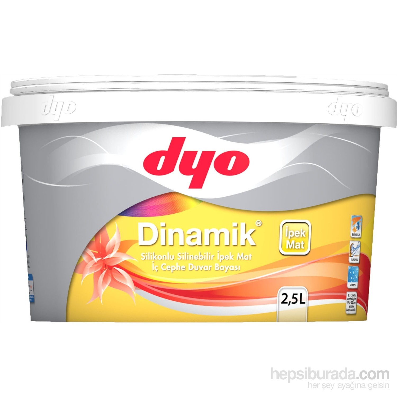 Dinamik Silikonlu Silinebilir İpek Mat İç Cephe Duvar Boyası Fiyatı