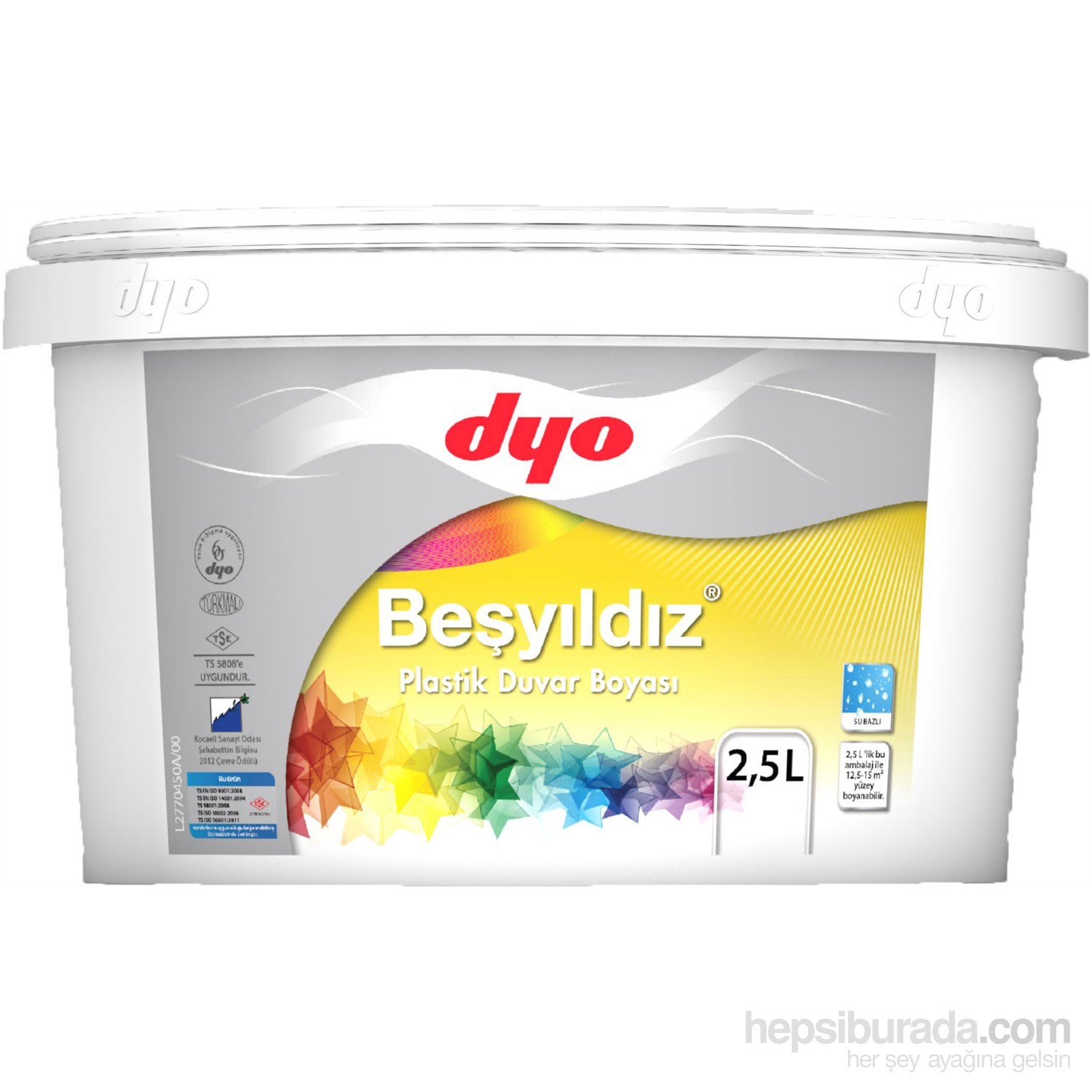Beşyıldız Plastik Duvar Boyası 2,5 Lt. 2914 Yeni Fildişi Fiyatı