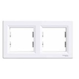 Schneider Electric EPH5800221 - Asfora 2'Li Yatay Çerçeve Beyaz