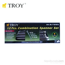 Troy 21512 Kombine Anahtar Takımı - 12 Parça (6-22Mm)