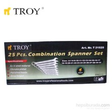 Troy 21525 Kombine Anahtar Takımı - 25 Parça (6-32Mm)