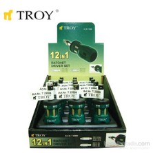 Troy 22006 Bits Uçlu Cırcırlı Topaç Tornavida Seti