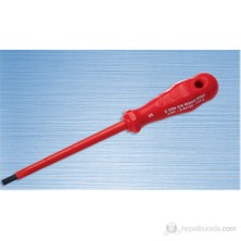 İzeltaş Düz Uçlu Tornavida Süngüsü İzoleli  4X100