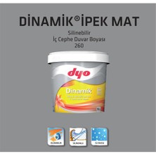 Dinamik Silikonlu Silinebilir İpek Mat İç Cephe Duvar Boyası 15 Lt. - 0141 Meltem