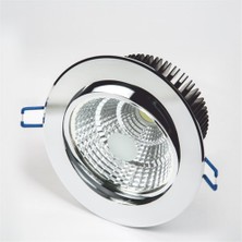 3'' Inch Krom Kasa 10W Lal Cob Led Armatür / Beyaz