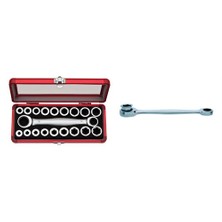 Altaş Carolus 1419 Değişken Uçlu Düz Torx Anahtar Seti-19 Parça