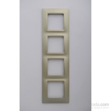 Legrand Salbei 4Lü Çerçeve, Şampanya