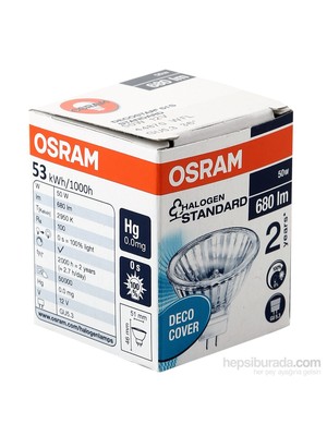 Osram Decostar Halojen Ampul 51 12V-50W 36° KAPALI