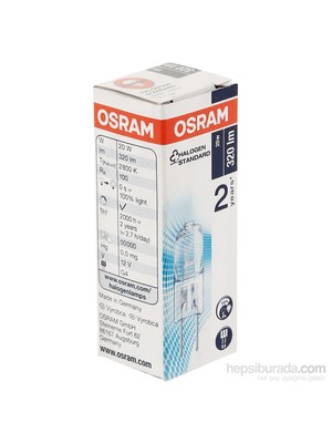 Osram Halostar Halojen Ampul 12/20 İğne Bacak