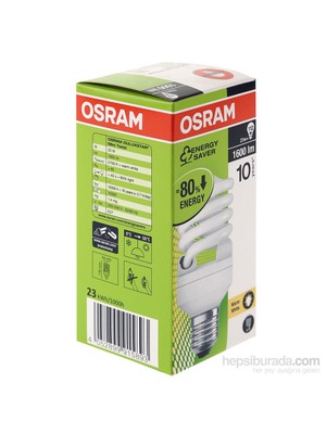 Osram Duluxstar Mini Twist 23W/827 E27 - Spiral Lamba- Sarı Işık