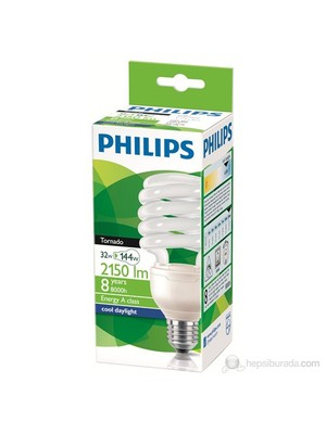 Philips Tornado 32W Cdl E27 - Beyaz Işık