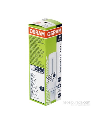 Osram Dulux D 10W Kırık Beyaz Işık Geçme Soketli Lamba - 2Pın - Dd.10/21-840