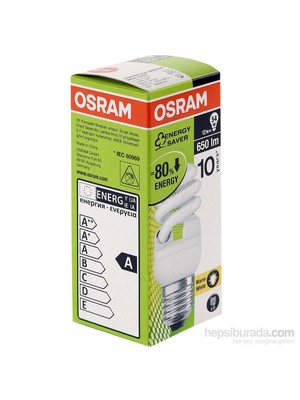 Osram Duluxstar Mini Twist 12W/825 E27 - Spiral Lamba- Sarı Işık