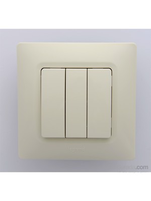 Legrand Salbei Üçlü Anahtar, Bej