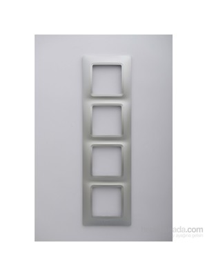 Legrand Salbei 4Lü Çerçeve, Alüminyum