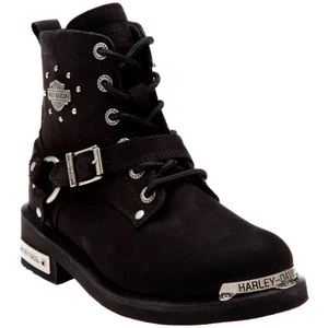 Harley Davidson Becky Kadın Siyah Nubuk Bot (025Z0423-B14)