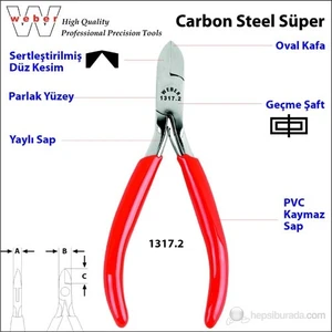1317.2 Karbon Çelik Süper Elektronikçi Yan Keski-Yaylı 115 Mm