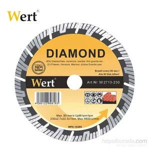 Wert 2713-180 Süper Turbo Elmas Testere (180Mm)