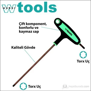 Weber Tools T Saplı Torx Tornavida T7 X 100 Mm