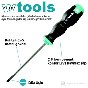 Weber Tools Düz Uçlu Klemens Tornavida 2.5 X 60 Mm