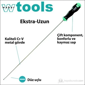 Weber Tools Extra Uzun Düz Uçlu Tornavida 2.5 X 200 Mm