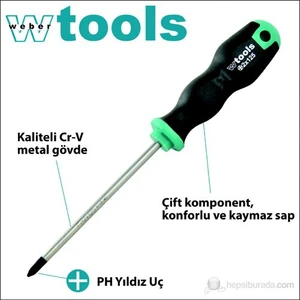 Weber Tools Yıldız Uçlu Tornavida Ph0 X 60 Mm
