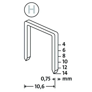 H Tip 37/4Mm Süper Sert Zımba Teli 2000 Li Paket