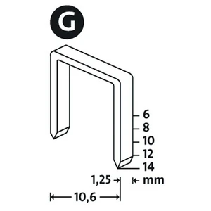 G Tip 11/6Mm Yassı Zımba Teli 5000 Li Paket