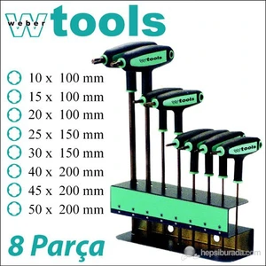 Weber Tools T Sap Torx Uçlu Allen Seti 8 Parça