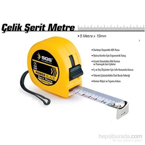 SGS Çelik Şerit Metre 5 mt 090301