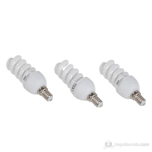 11W E14 Mini Spiral 3 Lü Paket 2700 K