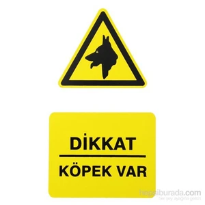 İzmir Serigrafi Pvc Levha "Dikkat Köpek Var"