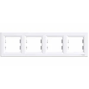 Schneider Electric EPH5800421 - Asfora 4'Lü Yatay Çerçeve Beyaz