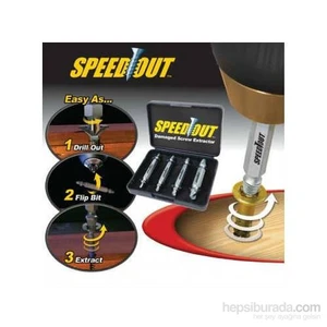 Speed Out Hasar Görmüş Yalama Kırık Vida Açıcı