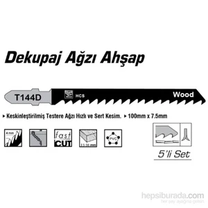 SGS HCS Tip T144D AHŞAP İçin Dekupaj Ağzı Testere 100 mm x 7,5 mm 010147