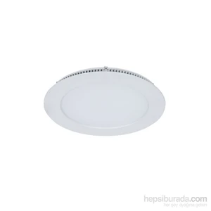 6W Slim Yuvarlak Led Armatür Beyaz Kasa 3000K