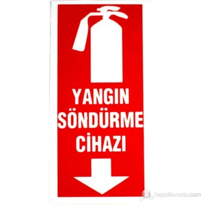 Fosforlu Yangın Tüpü Gösterir Levha (25*13cm)