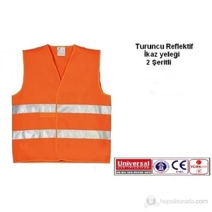 Reflektörlü Yelek - İkaz Yeleği (Turuncu)