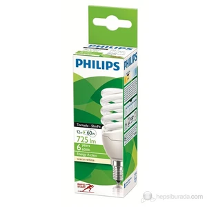 Tornado T2 Slim 12W E14 Ww - Sarı Işık