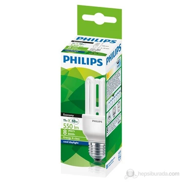 Philips Small Economy 11W E27 Beyaz